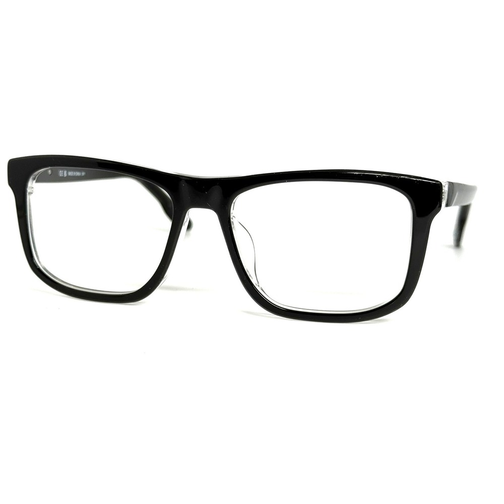 Nike 7163LB 010 Black Rectangular Eyeglass Frames 55-17-150